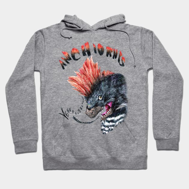 Anchiornis Hoodie by Fudepwee